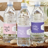 Kate Aspen Personalized Water Bottle Labels (Wedding Designs)