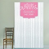 Kate Aspen Personalized Rustic Trees Motif Baby Shower Photo Backdrop