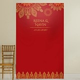 Kate Aspen Personalized Indian Jewel Ruby Red Photo Backdrop