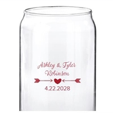 Kate Aspen Personalized 16oz Beer-Can-Shaped Glasses (Wedding Designs)