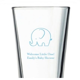 Kate Aspen Personalized 16oz Pint Glasses (Baby Shower Designs)