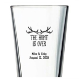 Kate Aspen Personalized 16oz Pint Glasses (Wedding Designs)
