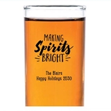 Kate Aspen Personalized 2oz Tall Shot Glasses (Holiday Designs)