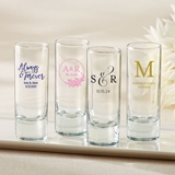 Kate Aspen Personalized 2oz Tall Shot Glasses (Wedding Designs)