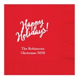 Kate Aspen Personalized Triple-Ply Luncheon Napkins (Holiday Designs)
