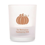 Kate Aspen Personalized Frosted Glass Votives (Holiday Designs)