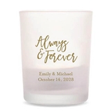 Kate Aspen Personalized Frosted Glass Votives (Wedding Designs)