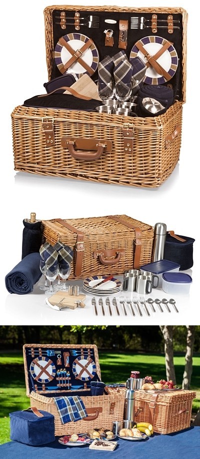Windsor Traditional English-Style Picnic Basket by Picnic Time