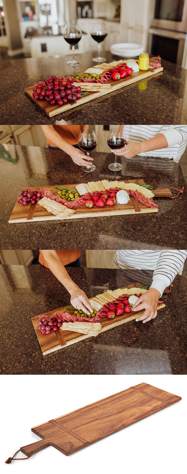 Toscana 'Madera' Rectangular Caribbean Walnut Charcuterie Board