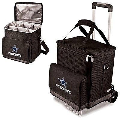 Officially-Licensed NFL Team Logo Cooler/Wine Cellar with Trolley