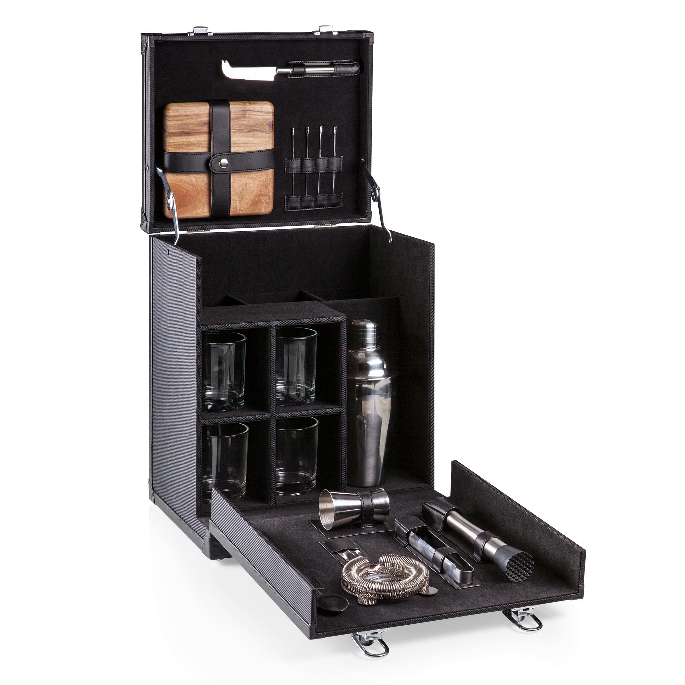 Legacy by Picnic Time "Hamilton" Portable Cocktail Bar Set