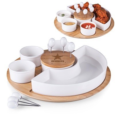 Officially-Licensed NFL Team Logo Symphony Serving Set by Picnic Time