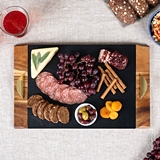 Toscana "Covina" Acacia-Wood & Removable Slate Serving Tray