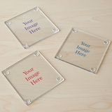 Personalized 'Your Image Here' Glass Coasters (Set of 24)