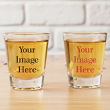 Personalized Custom Design 2oz Fluted Shot Glasses (Set of 6)