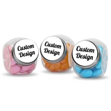 Personalized Screwtop Glass Candy Jar with 'Custom Design' Sticker