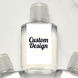 Hand Sanitizer 2oz Bottle with Personalized 'Custom Design' Sticker
