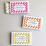 Personalized "Heart 2 Heart" White Matchboxes (Set of 50)