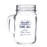 Personalized 'Twinkle Twinkle Little Star' Design 16oz Mason Jar Mug