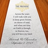 Personalized "The Promise" Aisle Runner (19 Colors)