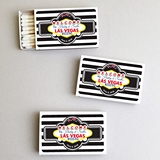 Personalized 'Las Vegas Wedding' White Matchboxes (Set of 50)