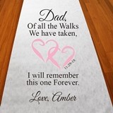 Personalized 'Dad, Of All The Walks' Aisle Runner (19 Colors)