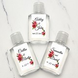 Personalized Beautiful Watercolor Poppies Motif Hand Sanitizers