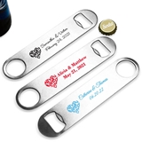 Personalized All You Need is Love Heart Design Oblong Bottle Opener