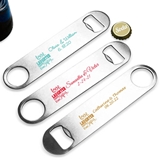 Personalized Love Laughter Happily Ever After Oblong Bottle Opener