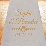 Nautical Rope Design Personalized Aisle Runner (19 Colors)