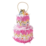 Cake-Shaped Petite Pinatas with Sturdy Hanging Loops (Set of 6)