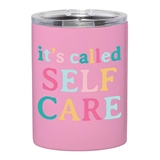 'It's Called Self Care' Graphic Pink-Finish Stainless-Steel Tumblers (Set of 4)