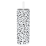Dalmation Dots Design Stainless-Steel Skinny Tumblers (Set of 4)