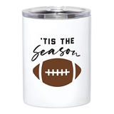 'Tis the Season' Football Graphic Stainless-Steel Tumblers (Set of 4)