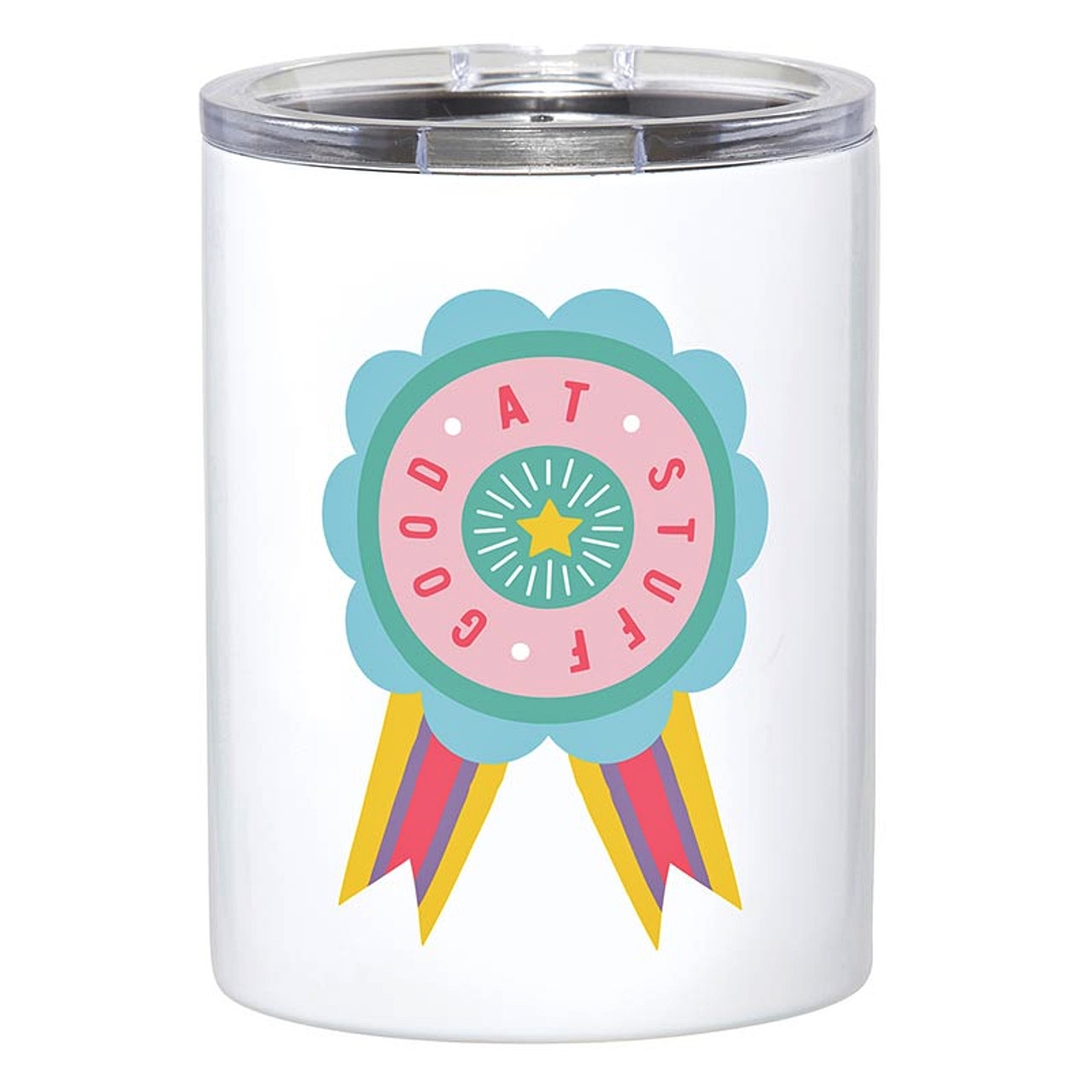 Award-Winning 'Good at Stuff' Design 12oz Stainless-Steel Tumblers (Set of 4)