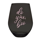 Clever 'Do You, Boo' Graphic Jumbo 30oz Stemless Wine Glasses (Set of 6)