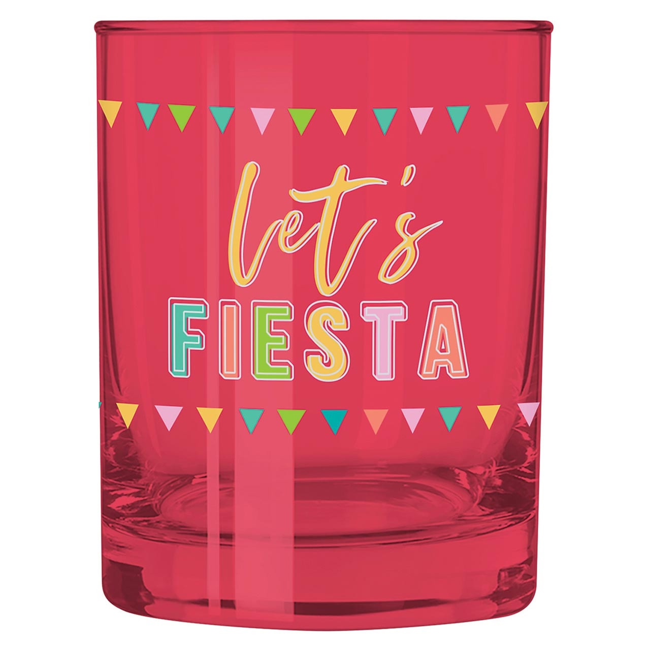 Let's Fiesta Design 12oz Double Old-Fashioned (DOF) Glasses (Set of 4)