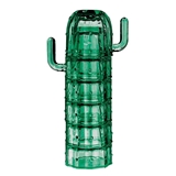 Adorable Stackable Saguaro Cactus Glasses (Set of 6)