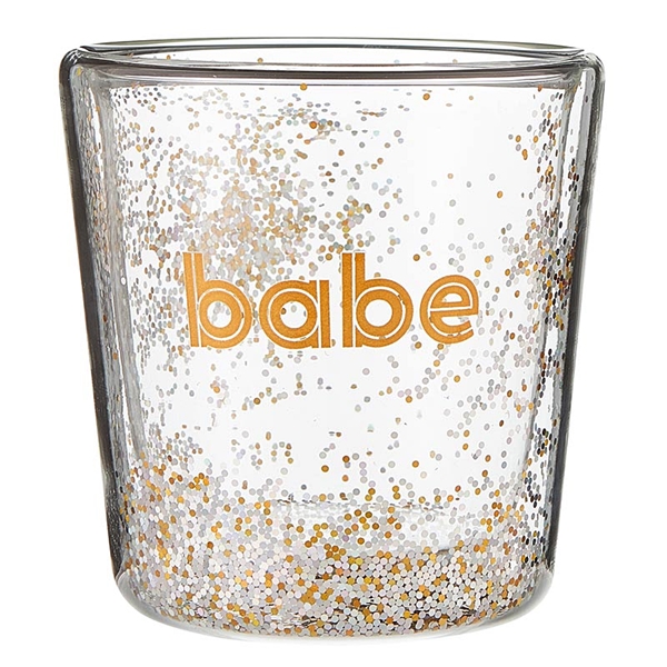 Retro "babe" Design 14oz Double-Wall DOF Glasses (Set of 6)