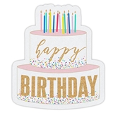 Festive Happy Birthday Cake-Shaped Party Napkins (Set of 120)