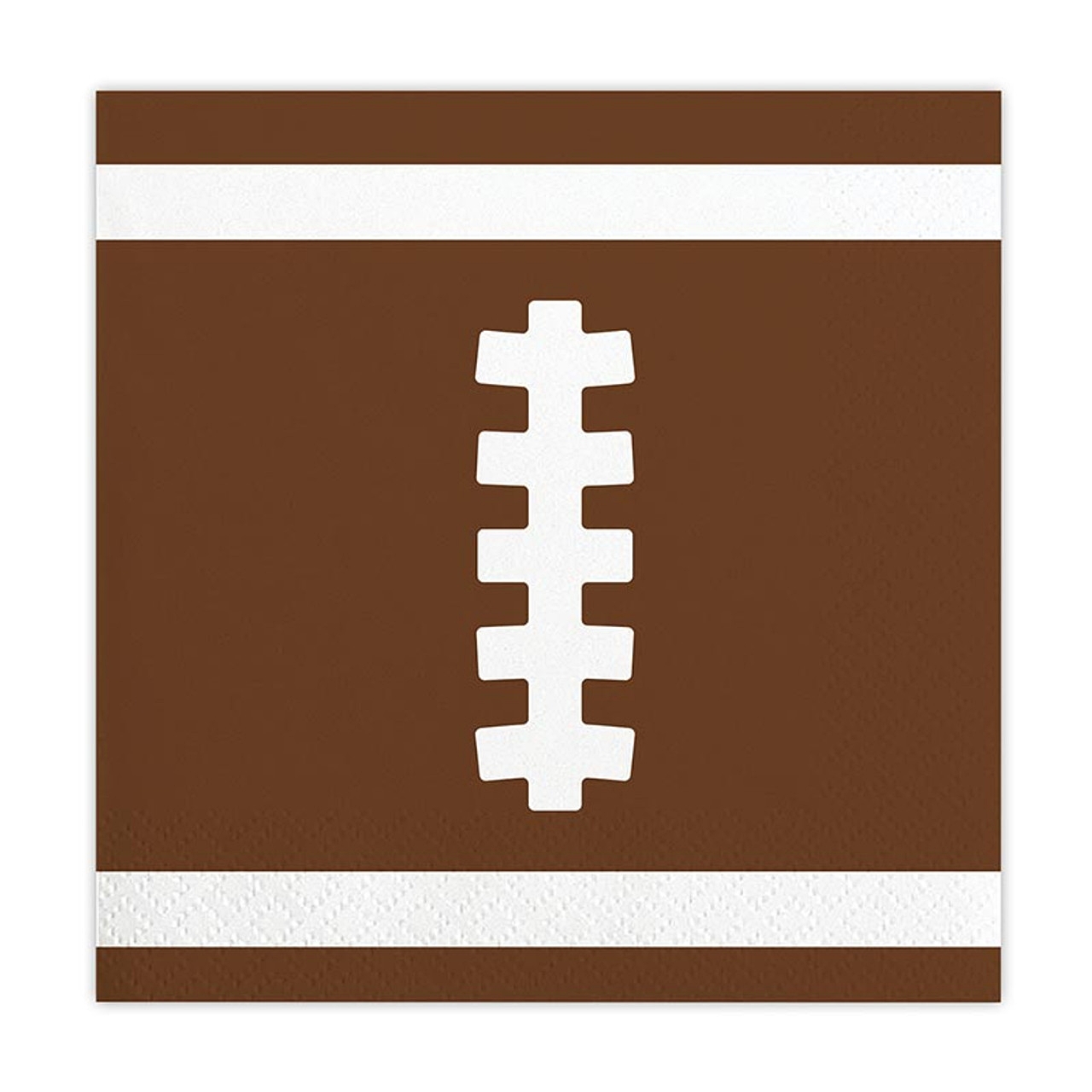 Football Laces Design Paper Beverage Napkins (Set of 120)