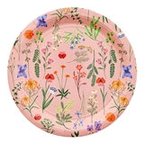 Colorful Boho Flowers Motif Paper Plates by Slant Collections (Set of 72)