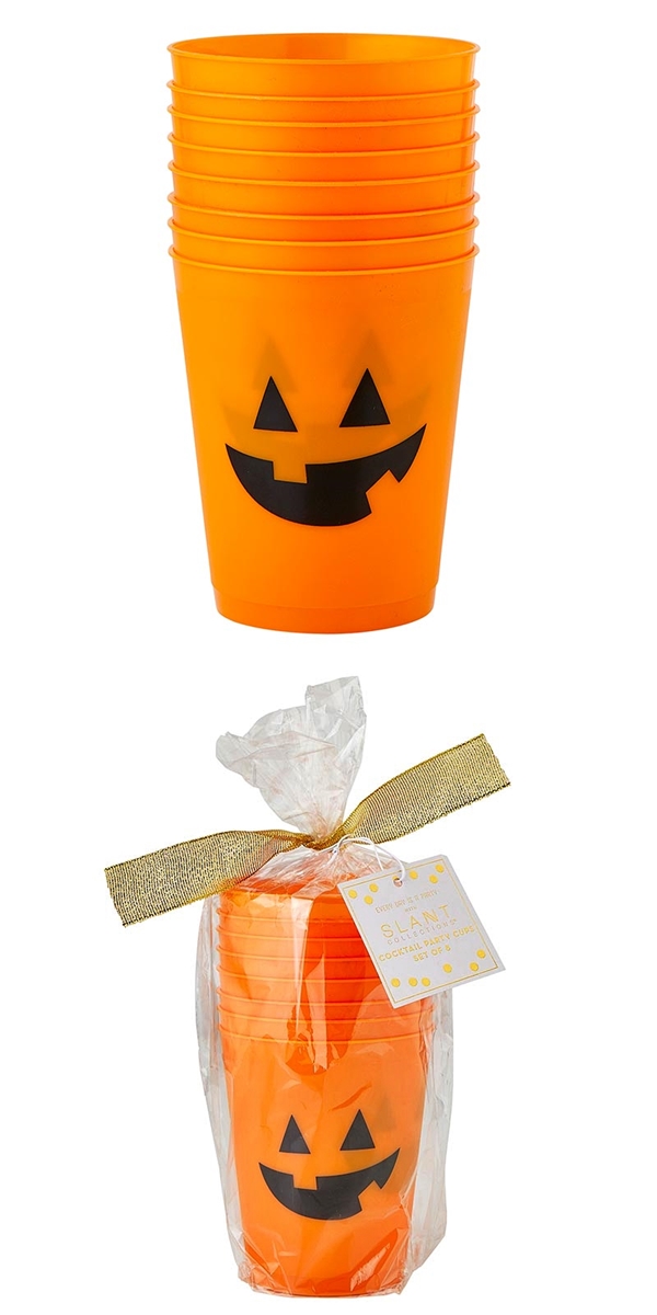 Jackolantern Design Frost Flex Cocktail Party Cups (Set of 48)