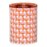 Pink & Orange Retro Rounds Motif 12oz Double-Wall Acrylic Tumblers (Set of 4)