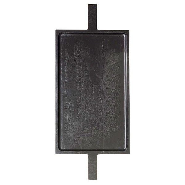 Tablesugar Modern Black Acacia-Wood Double-Handled Serving Board
