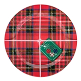 Holiday Plaid Designs Melamine Plates (Assorted Set of 12)