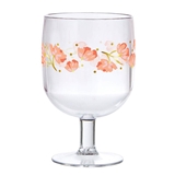 Beautiful Spring Floral Motif 8oz Acrylic Stackable Wine Cups (Set of 4)