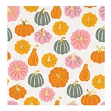 Fall Pumpkins & Gourds Motif with Gold-Foil Accents Beverage Napkins (Set of 160)