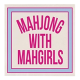 Bold Pink MAHJONG WITH MAHGIRLS Graphic Beverage Napkins (Set of 160)