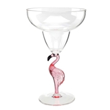 Acrylic Wine Glasses with Flamingo-Shaped Stem Figurine (Set of 6)